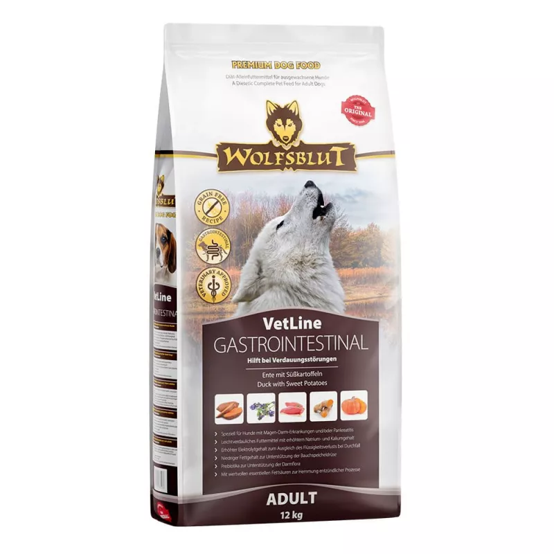 Wolfsblut VetLine Gastrointestinal - Ente mit Süßkartoffel 12 kg